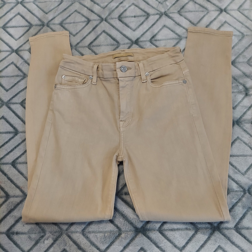 7 For All Mankind Tan Skinny Jeans